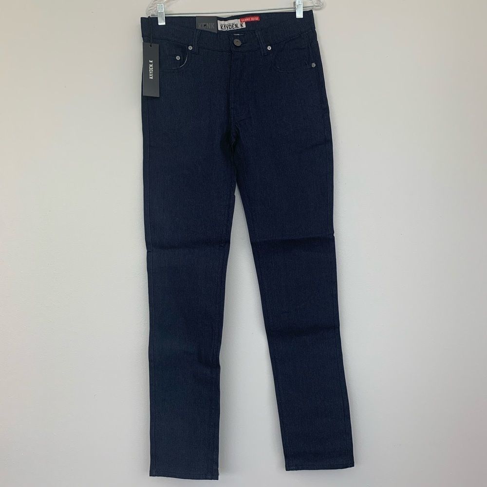 Kayden K men’s indigo navy skinny jeans